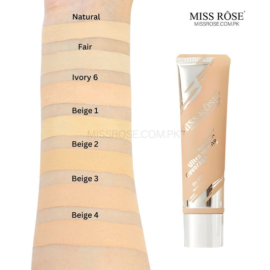 Miss Rose Ultra Strong Coverage Liquid Foundation | Miss Rose Com Pk | Official Store In Pakistan | 100% Authentic Makeup Products