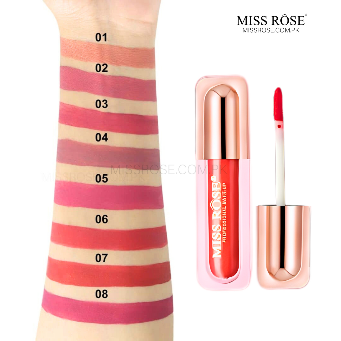 Miss Rose Velvet Luxe Liquid Lip Gloss