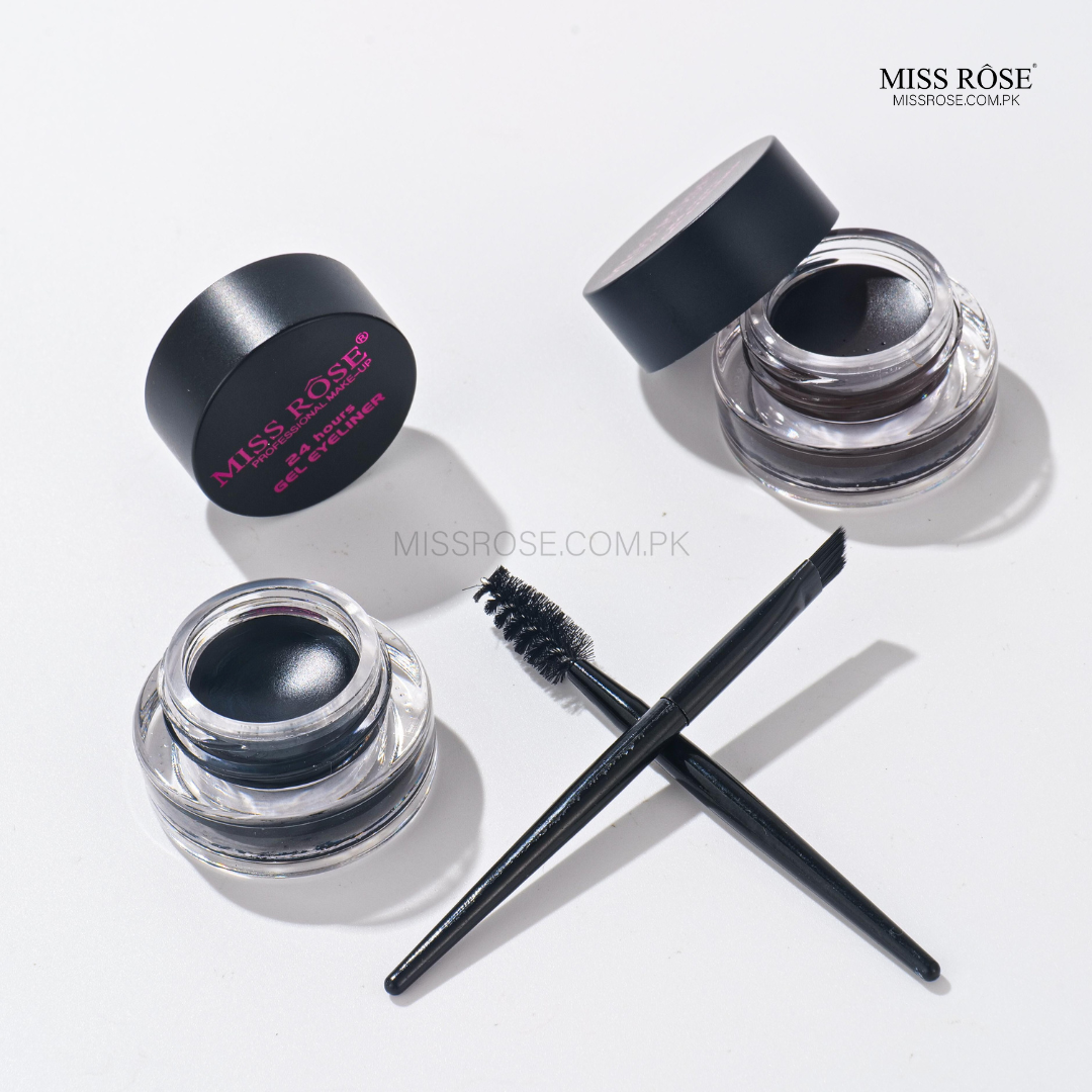 Miss Rose Gel Eyeliner - 2 color set Black and Brown