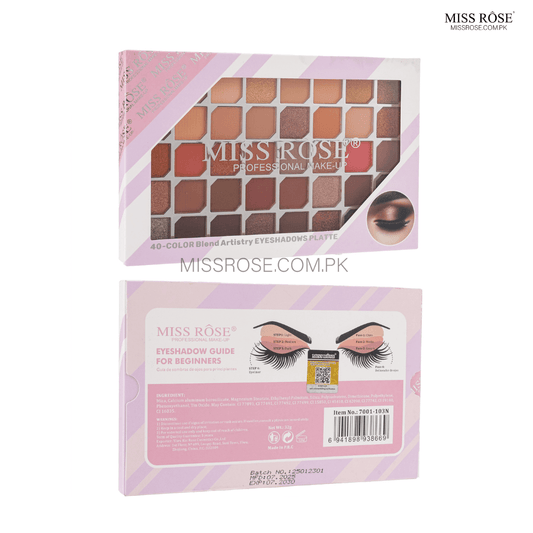 Miss Rose 40 color Blend Artistry Eyeshadow | Miss Rose Com Pk | Official Store In Pakistan | 100% Authentic Makeup Products