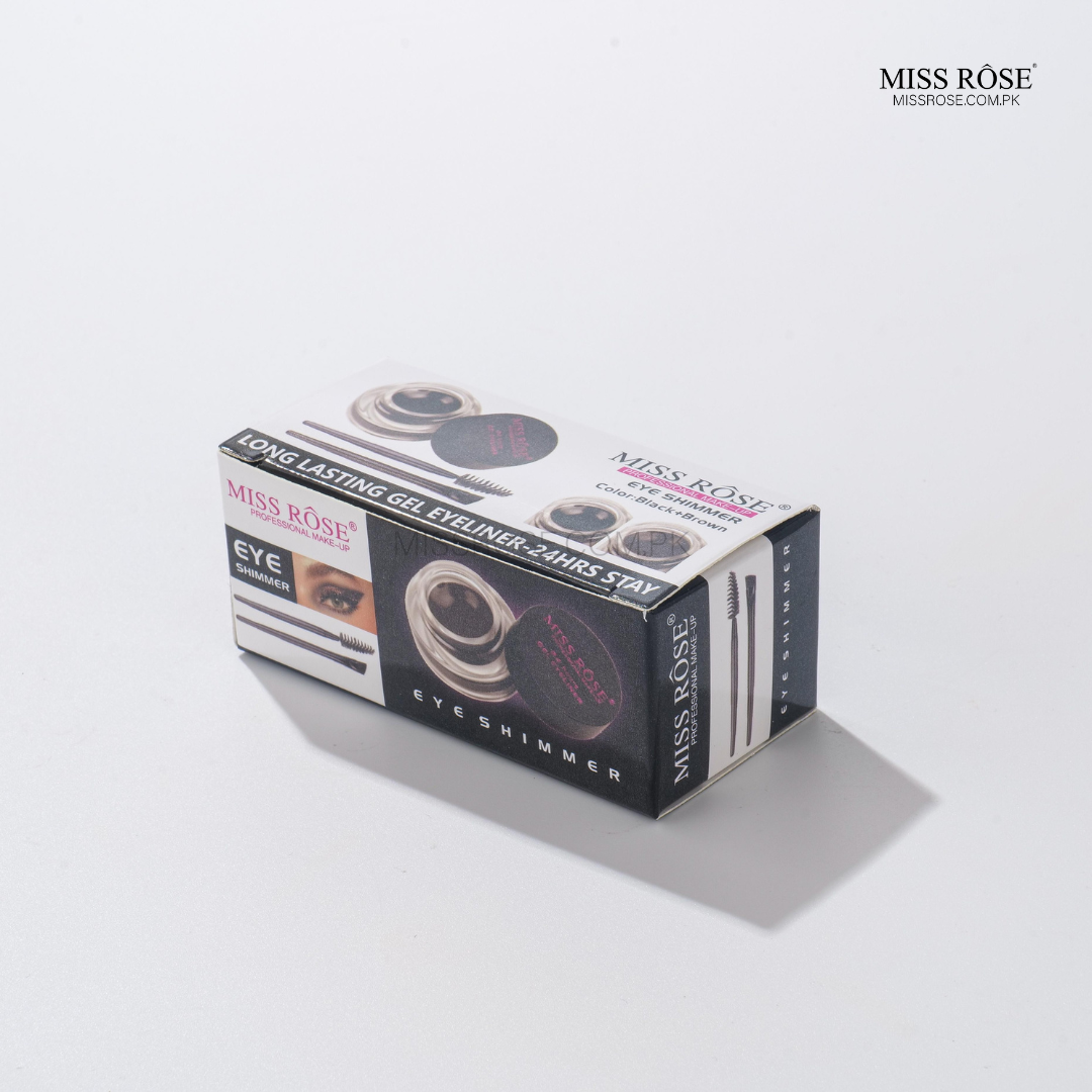 Miss Rose Gel Eyeliner - 2 color set Black and Brown