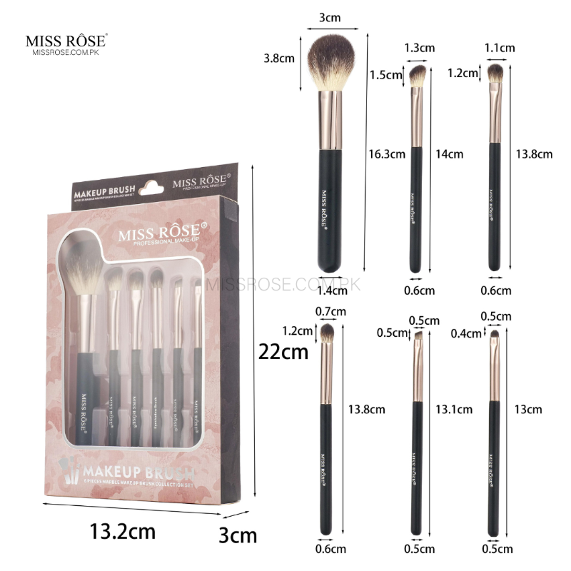 Miss Rose 5-Piece Marble Makeup - Miss Rose Com Pk