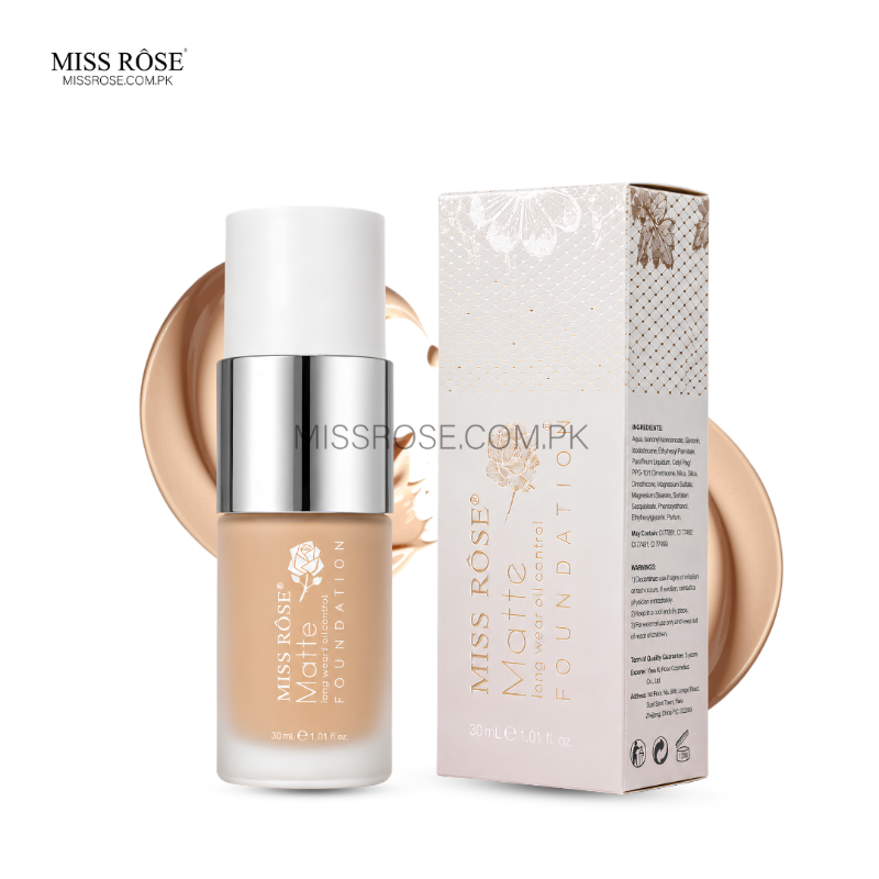 Miss Rose Matte Foundation | Buy Online in Pakistan – Miss Rose PK