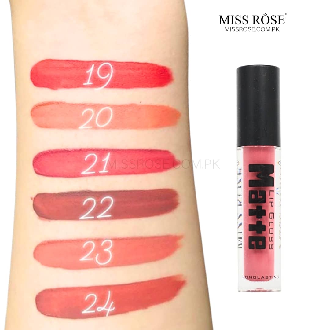 MISS ROSE Matte Lip Gloss (black)