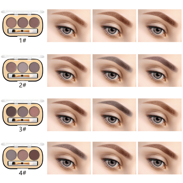 Miss Rose Com Pk  3 Colors Eyebrow Powder
