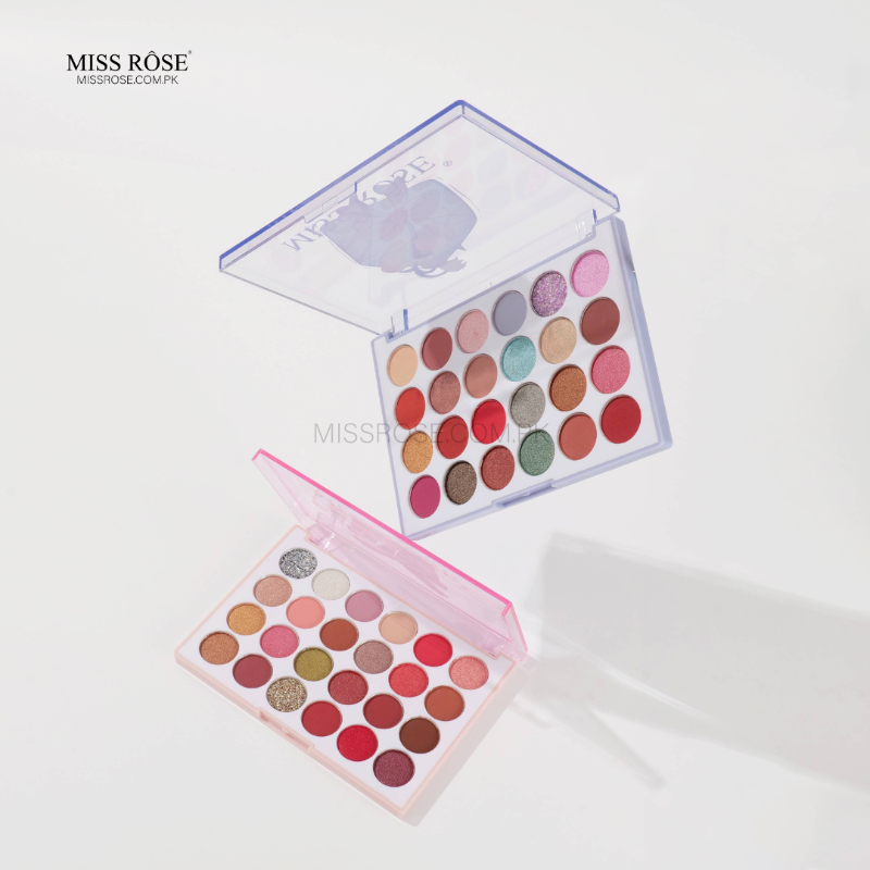 Miss Rose 24-Color Versatile Eyeshadow Palette - Mis Rose Com Pk