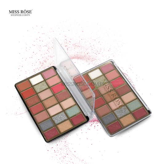 Miss Rose 21-Color Eyeshadow Palette - Miss Rose Com Pk
