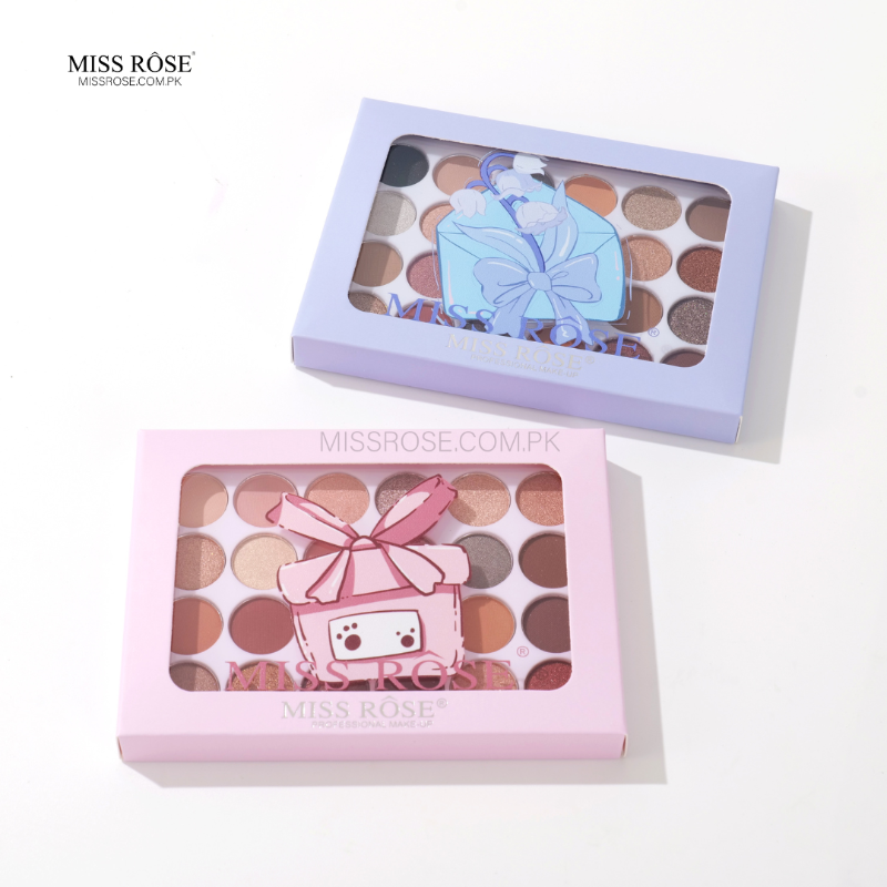 Miss Rose 24-Color Versatile Eyeshadow Palette - Mis Rose Com Pk