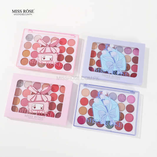 Miss Rose 24-Color Versatile Eyeshadow Palette - Mis Rose Com Pk