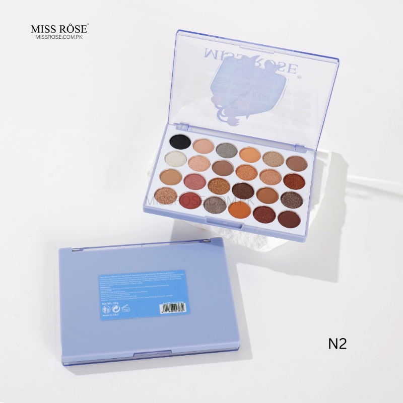 Miss Rose 24-Color Versatile Eyeshadow Palette - Mis Rose Com Pk