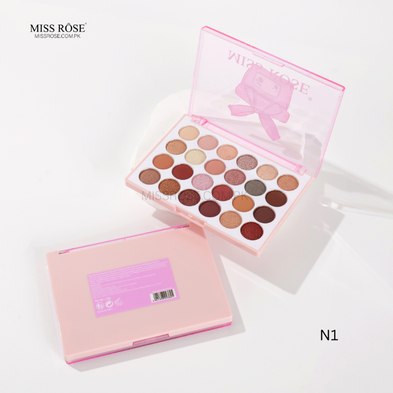 Miss Rose 24-Color Versatile Eyeshadow Palette - Mis Rose Com Pk