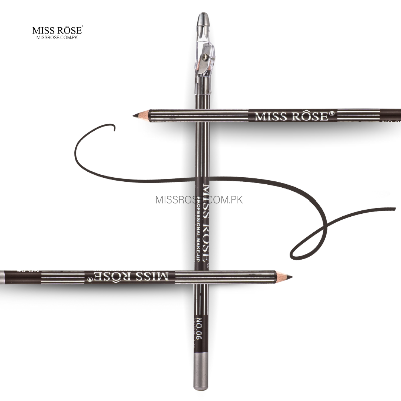 Miss Rose 2 in 1 Eyebrow & Eyeliner Pencil - Miss Rose Com Pk