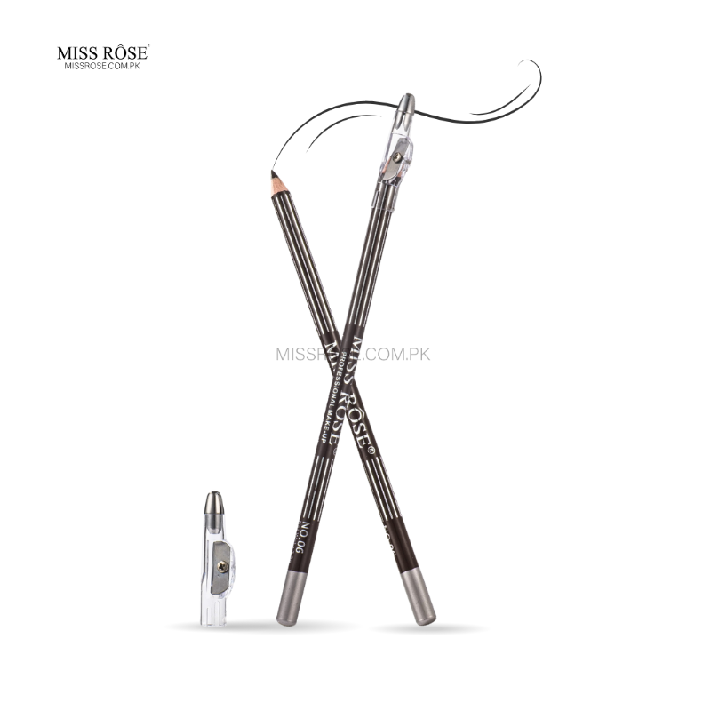 Miss Rose 2 in 1 Eyebrow & Eyeliner Pencil - Miss Rose Com Pk