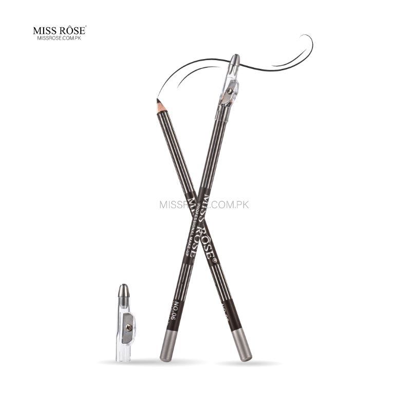 Miss Rose 2 in 1 Eyebrow & Eyeliner Pencil - Miss Rose Com Pk