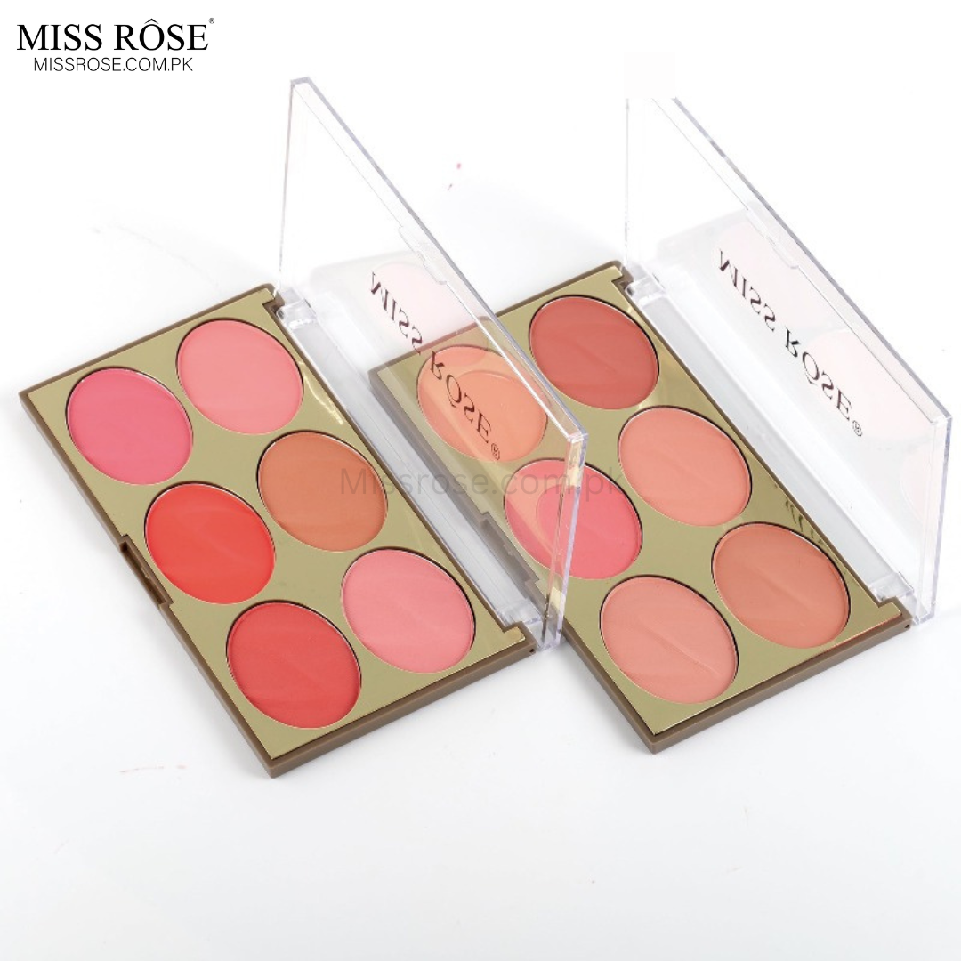 Miss Rose 6 color blush (new) - Miss Rose Com Pk