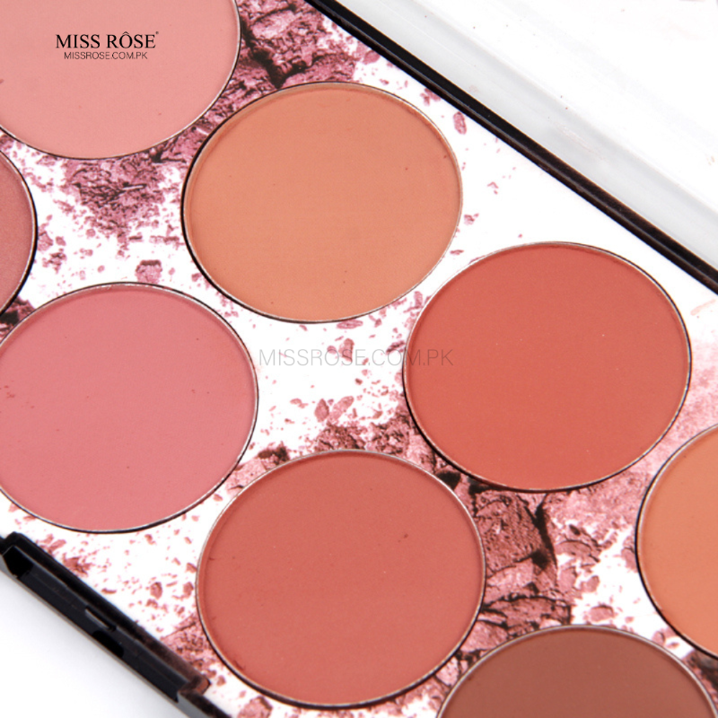 Miss Rose 8 Color Blush Palette - Miss Rose Com Pk