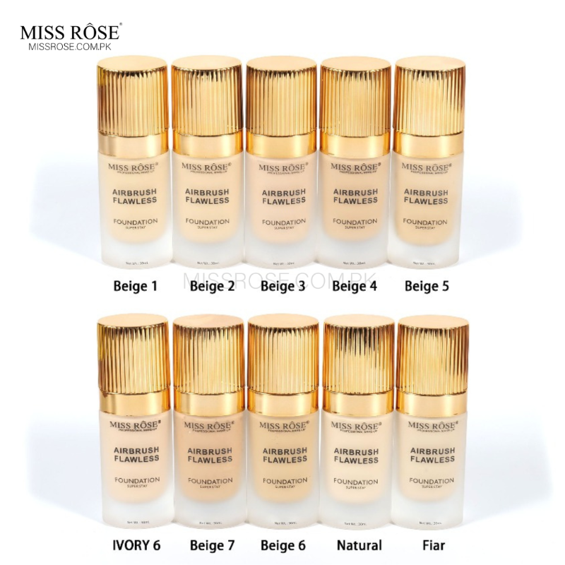 Miss Rose AirBrush Flawless Foundation - Miss Rose Com Pk