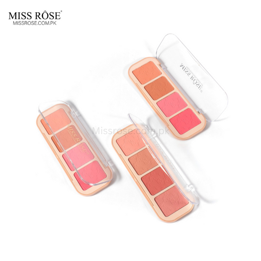 Miss Rose ButterBlend 4-Color Blush Palette - Miss Rose Com Pk