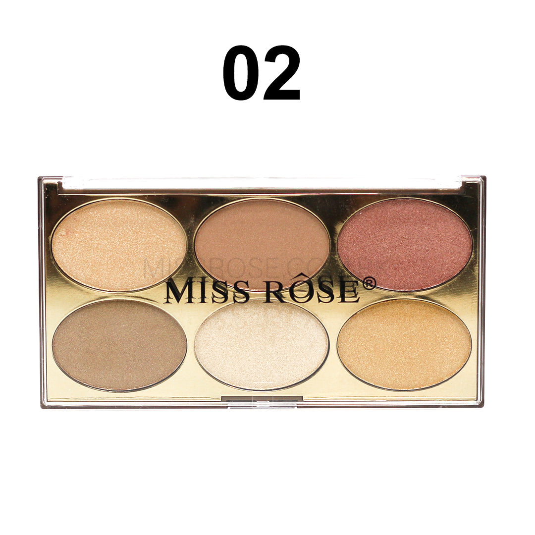 Miss Rose Com Pk Gilded Ellipse Highlighters Kit