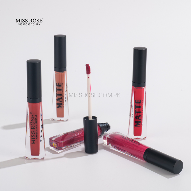 Miss Rose Velvet Matte Lip Gloss - Miss Rose Com Pk