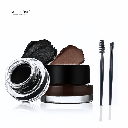 Miss Rose Gel Eyeliner - 2 color set Black and Brown - Miss Rose Com PK