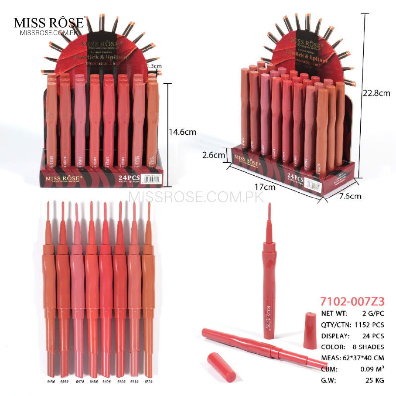 Miss Rose LuxeLine Lip Duo - Miss Rose Com Pk