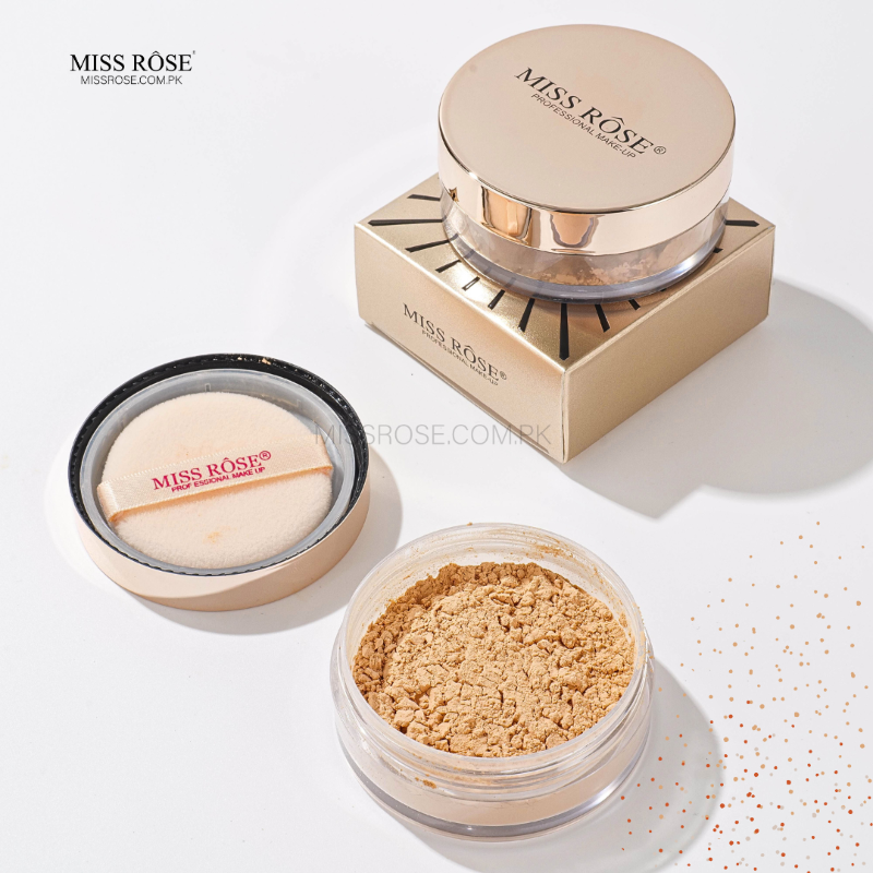 Miss Rose Luxury Rose Gold Matte Setting Powder - Miss Rose Com Pk