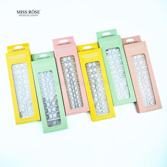 Miss Rose Manicure Stick On Nails - Miss Rose com Pk