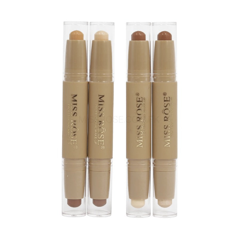 Miss Rose Nude Dual Ended Highlight & Contour Stick - Miss Rose Com Pk