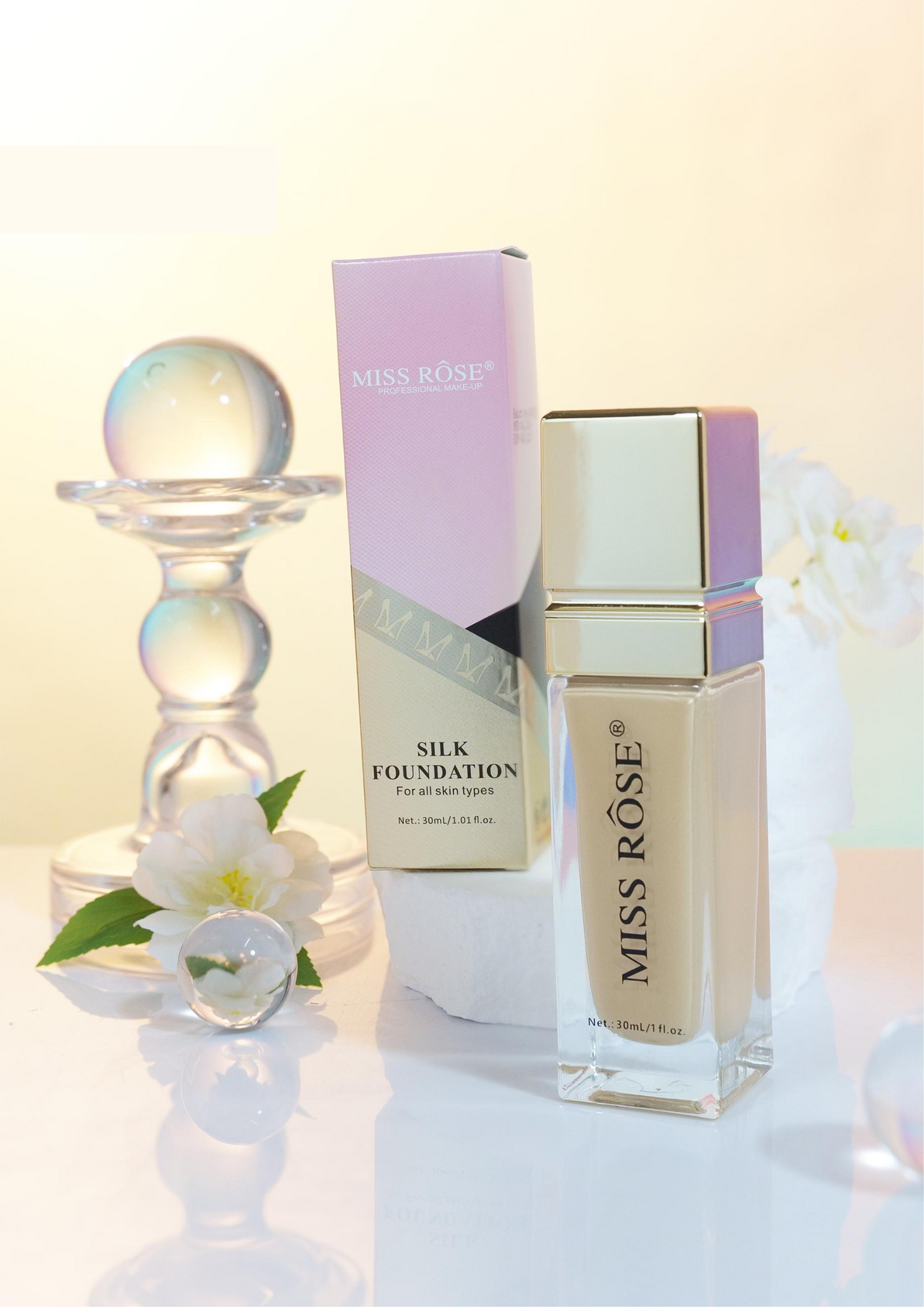 Miss Rose Com Pk Silk Foundation