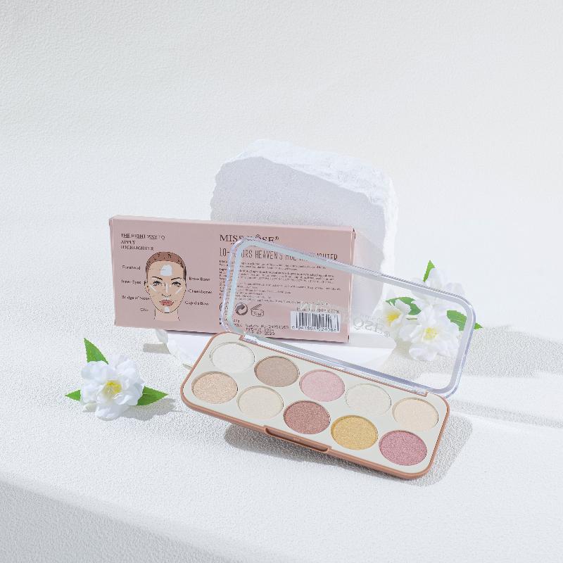 Miss Rose Com Pk 10 Color Heaven's Hue Highlighter