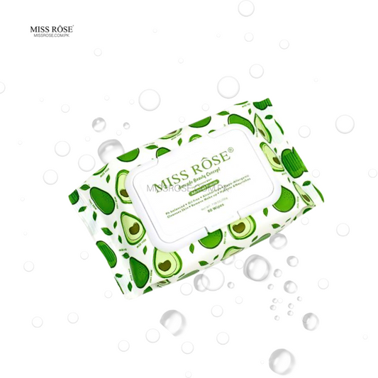 Miss Rose Avocado beauty concept facial cleaning wipes - Miss Rose Co…