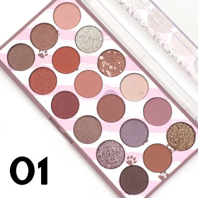 Miss Rose 3 in 1, 18 color Eyeshadow palette