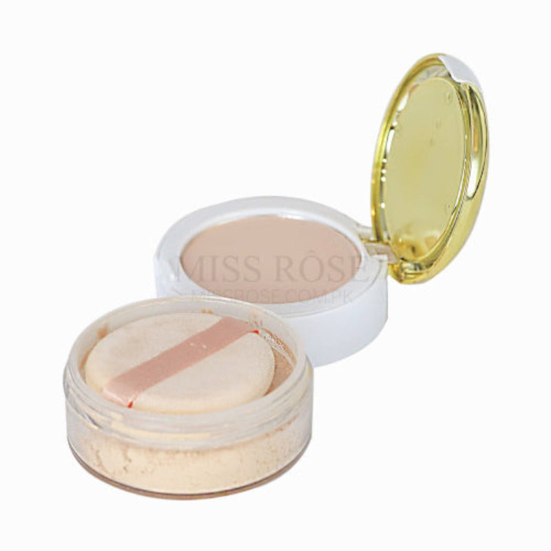 Miss Rose 3D Pearl Whitening Compact Powder & Loose Powder