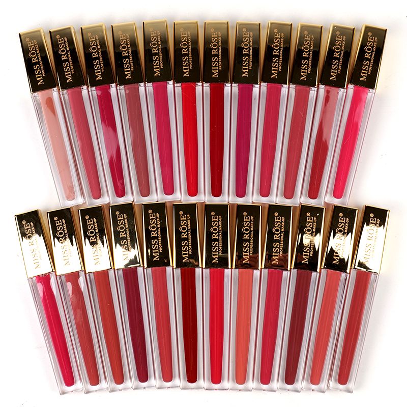 Miss Rose New Matte Liquid Lip Gloss (Gold)