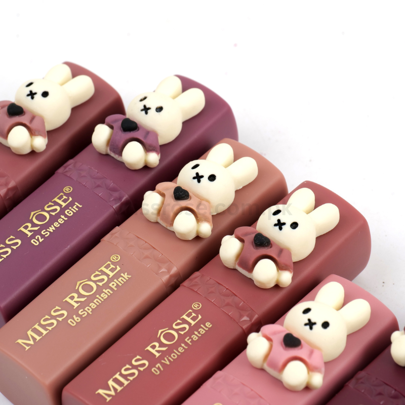 Miss rose Semi Matte Bear Lipstick Set