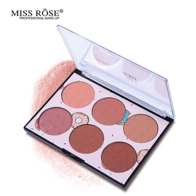6 Color Miss Rose Blush & Contour Palette