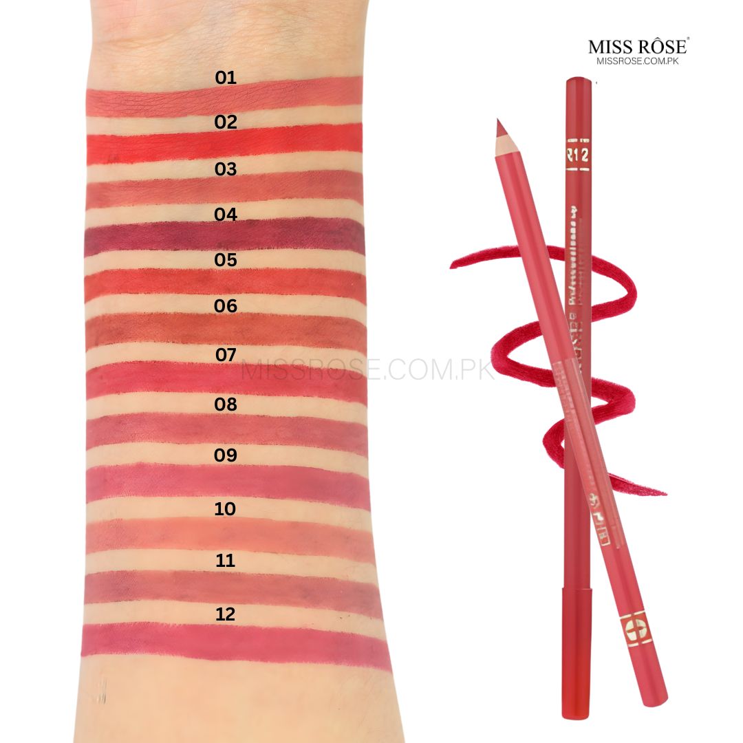 Miss Rose Waterproof Lip Liners - Miss Rose Com Pk