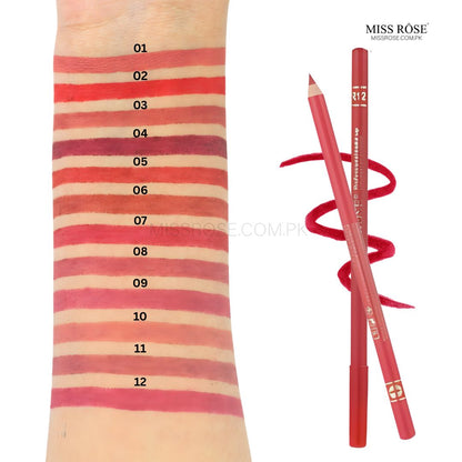 Miss Rose Waterproof Lip Liners - Miss Rose Com Pk