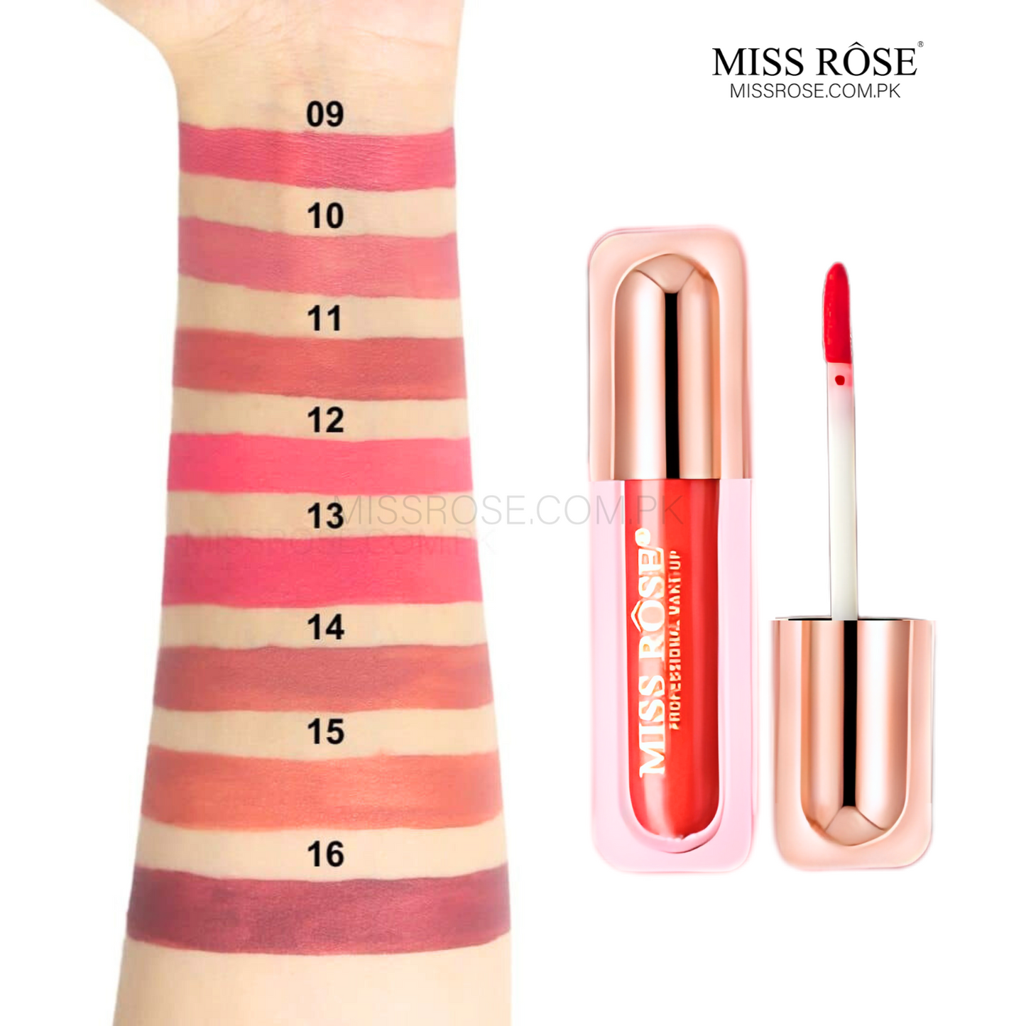 Miss Rose Velvet Luxe Liquid Lip Gloss