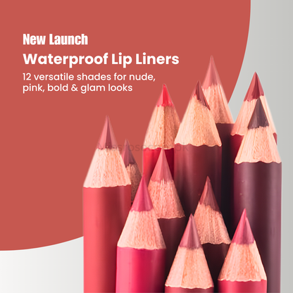 Miss Rose Waterproof Lip Liners - Miss Rose Com Pk