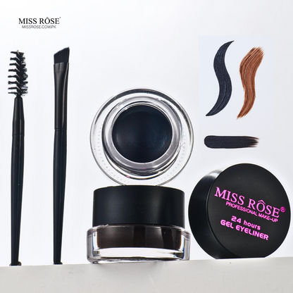 Miss Rose Gel Eyeliner - 2 color set Black and Brown