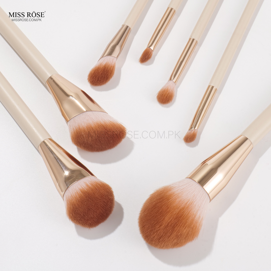 Miss Rose 7-Piece Marble Makeup Brush Collection Set - Miss Rose Com Pk