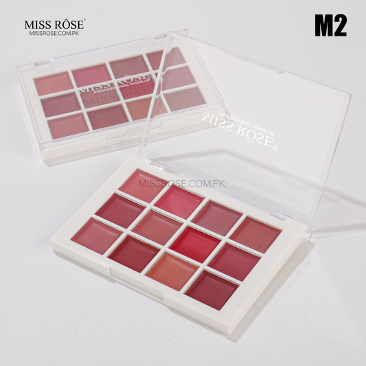 Miss Rose 12 Color Lipstick Palette