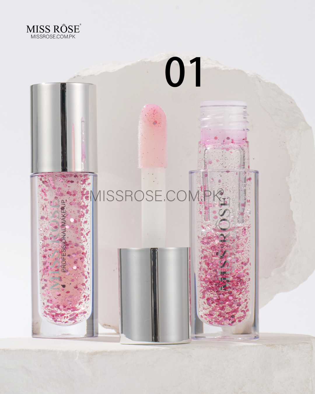 Miss Rose Glistening Magic Lip Oil | Miss Rose Com Pk | Official Store In Pakistan | 100% Authentic Makeup Products