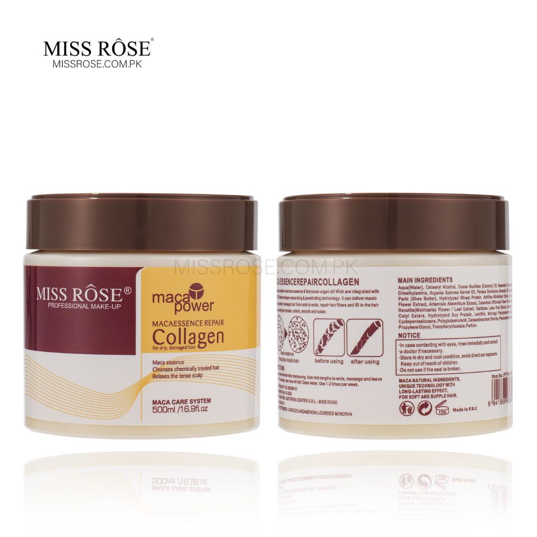 Miss Rose Maca Essence Repair Collagen Hair Mask - Miss Rose Com Pk
