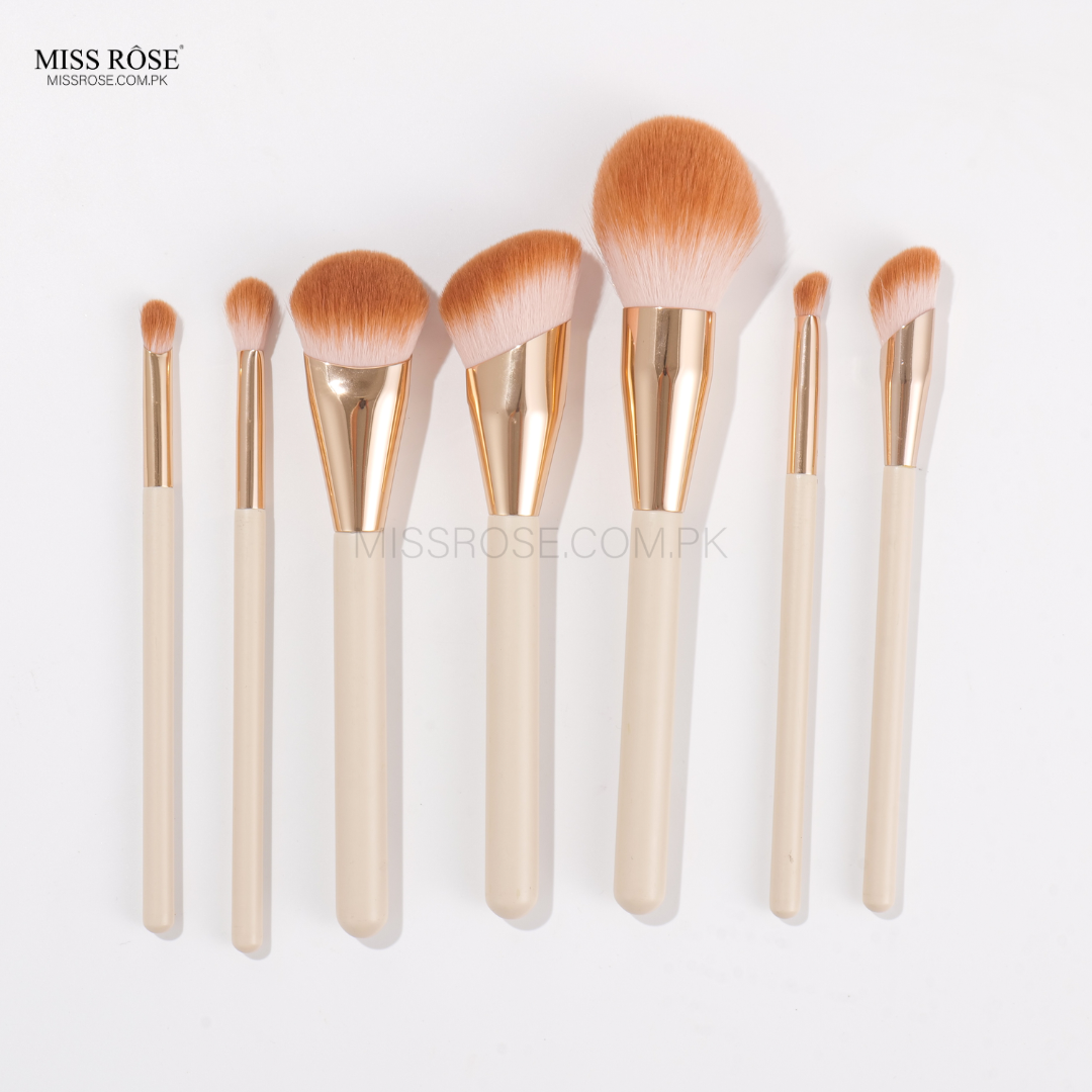 Miss Rose 7-Piece Marble Makeup Brush Collection Set - Miss Rose Com Pk