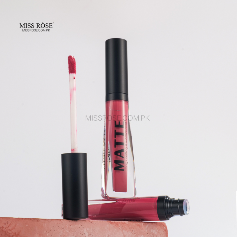 Miss Rose Velvet Matte Lip Gloss - Miss Rose Com Pk 