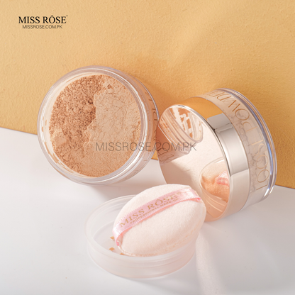 Miss Rose Loose Powder – Silky & Soft Matte Finish - Miss Rose Com Pk