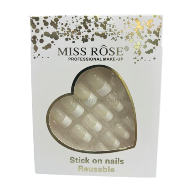 Miss Rose Stick on Nails Reusable